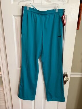 PUMA women’s  Teal Athletic Track Pants, NWT, XL